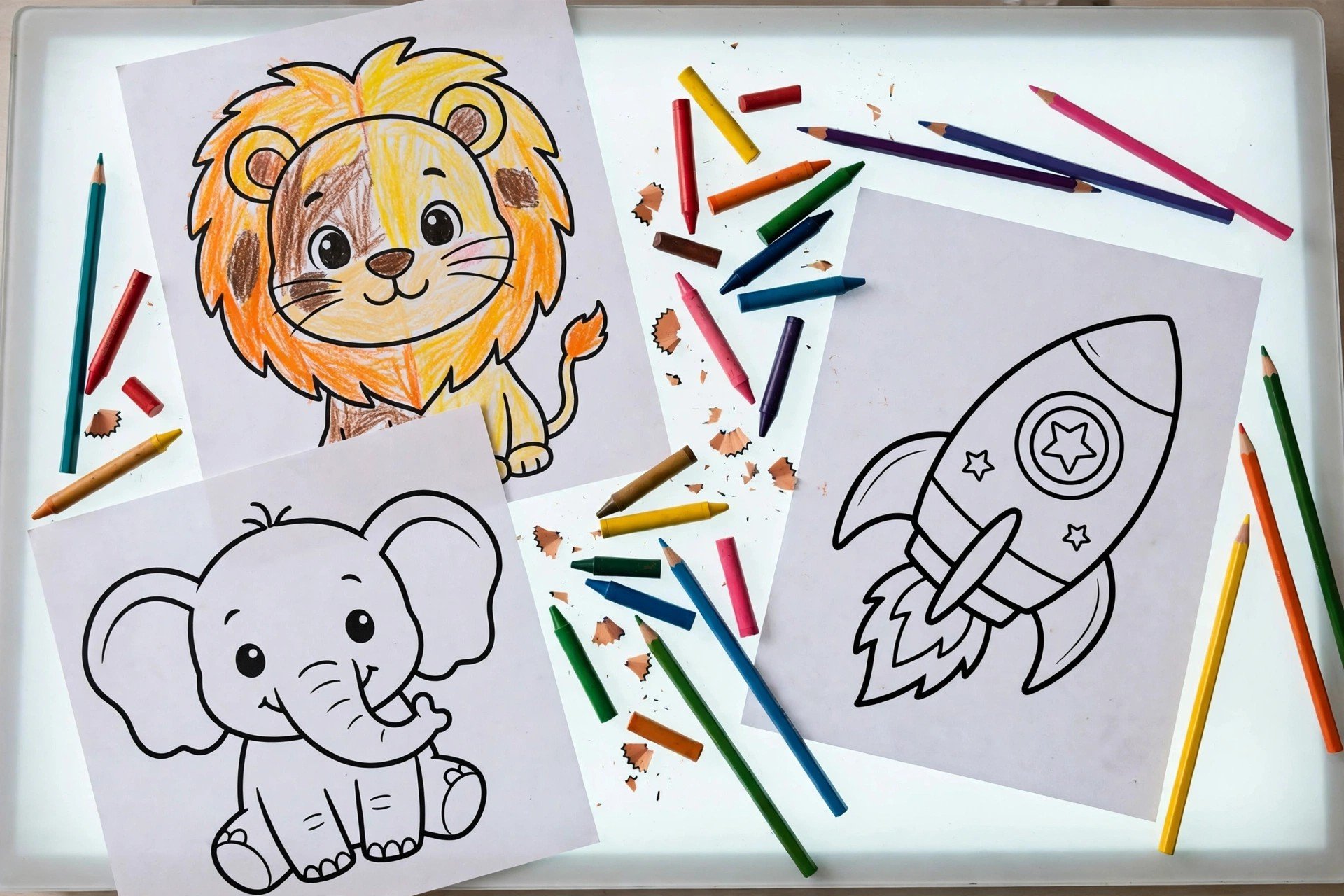 Kids Coloring Book Vol. 1 — printable coloring pages for kids
